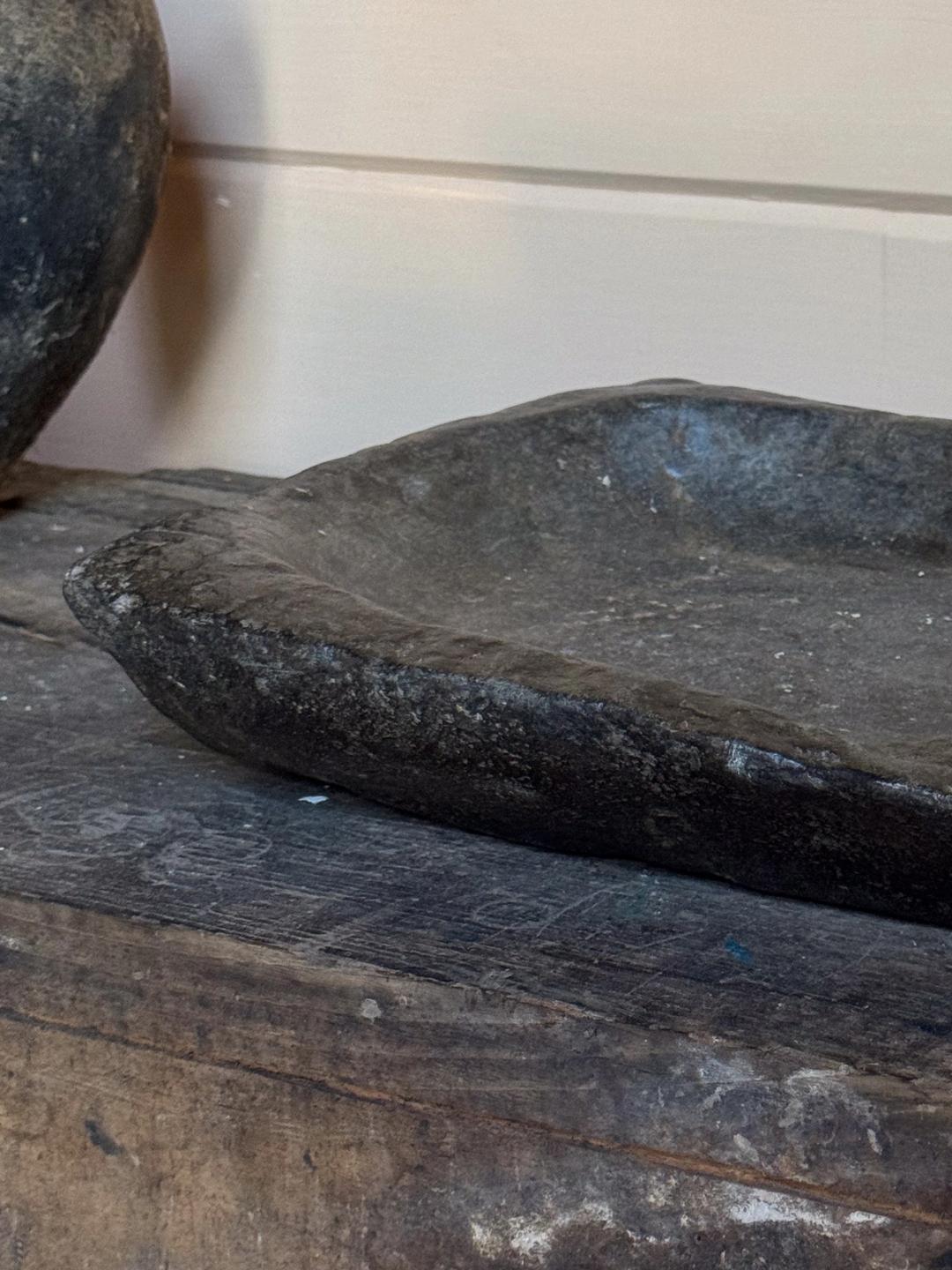 Square Stone Kharal Bowl