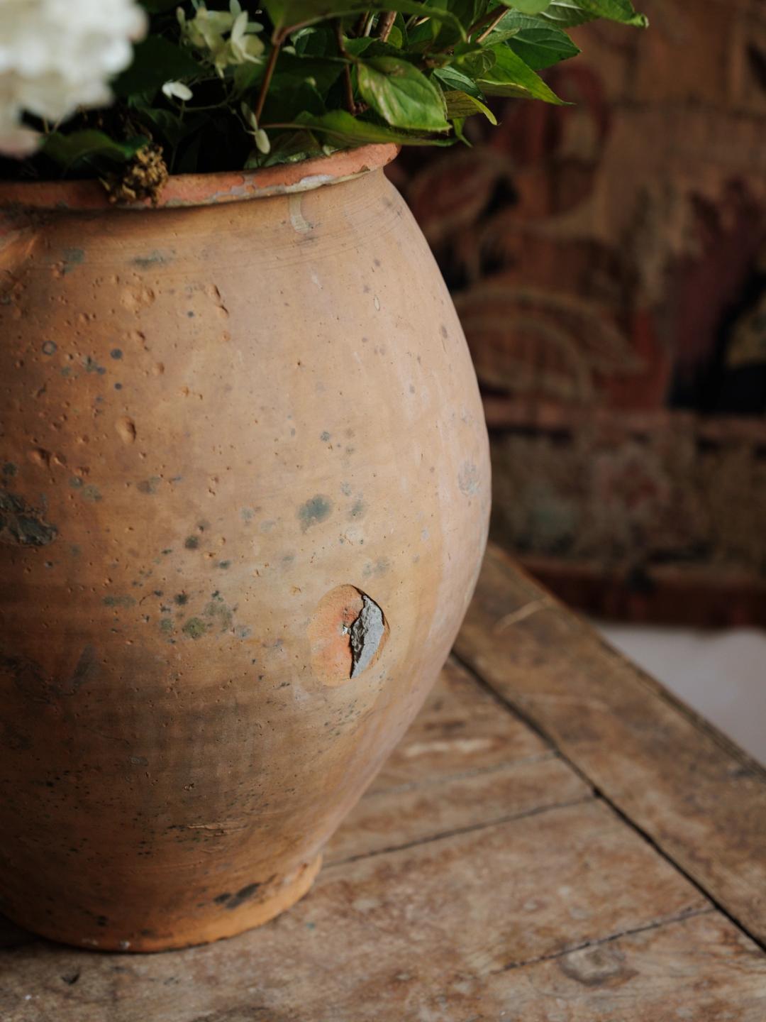 Antique French Olive Jar