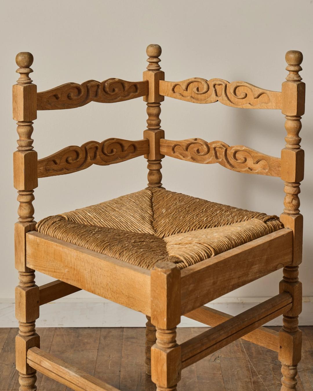 Oak Corner Chair