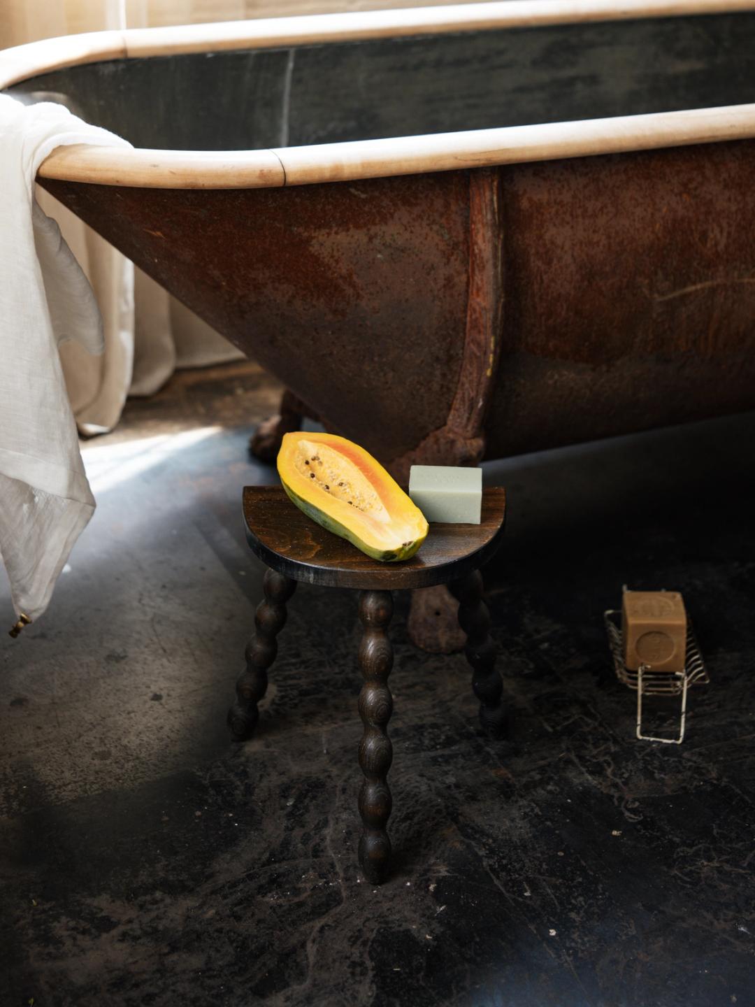Demi-Lune French Tripod Stool
