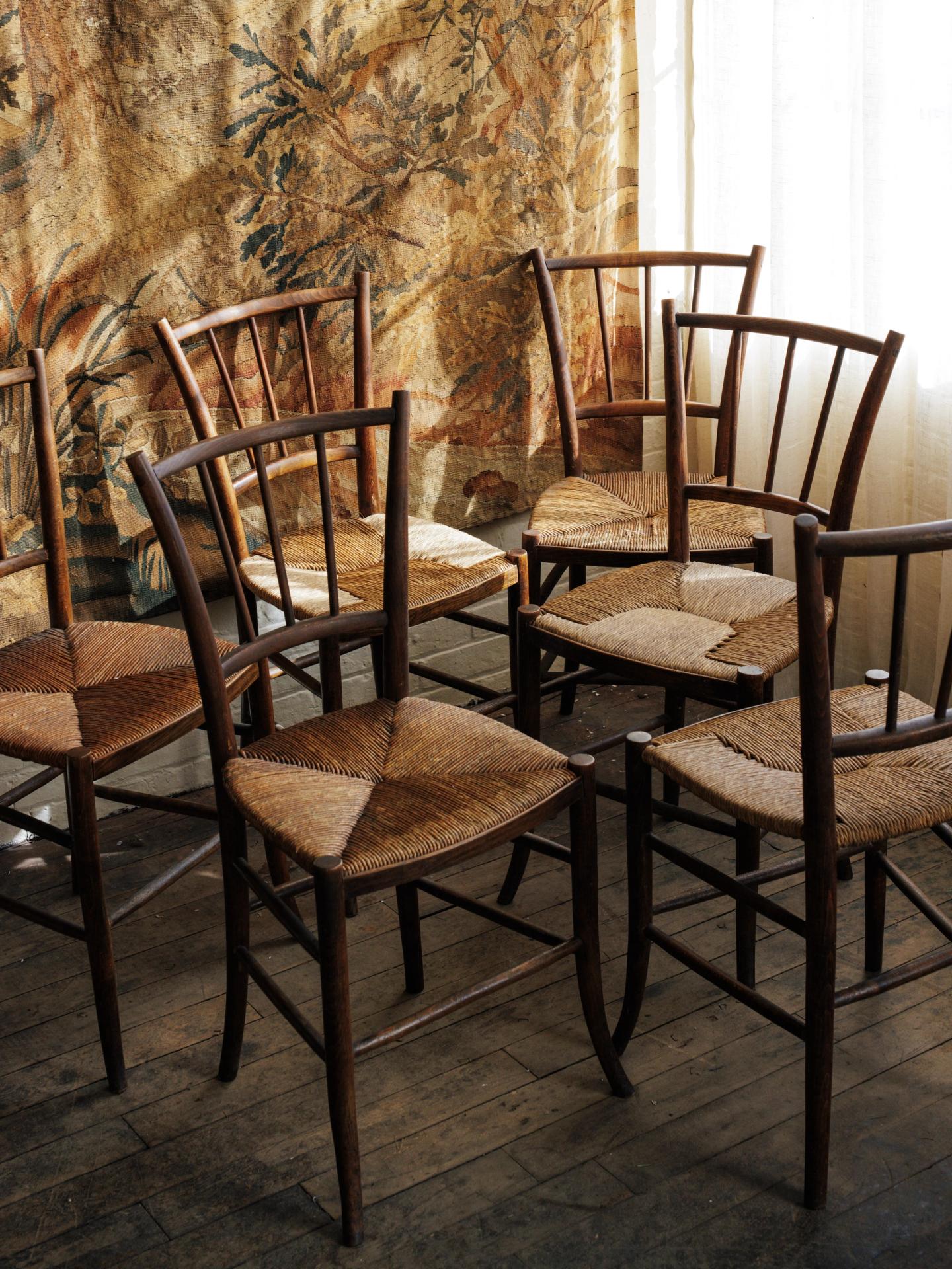French Rush Chairs (Set of 6)