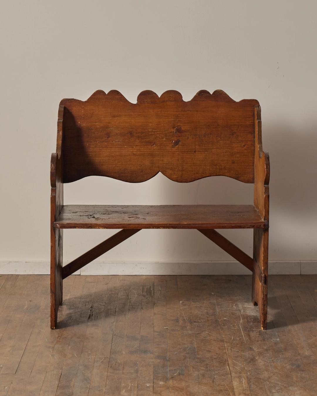19th c. Italian Alps Bench