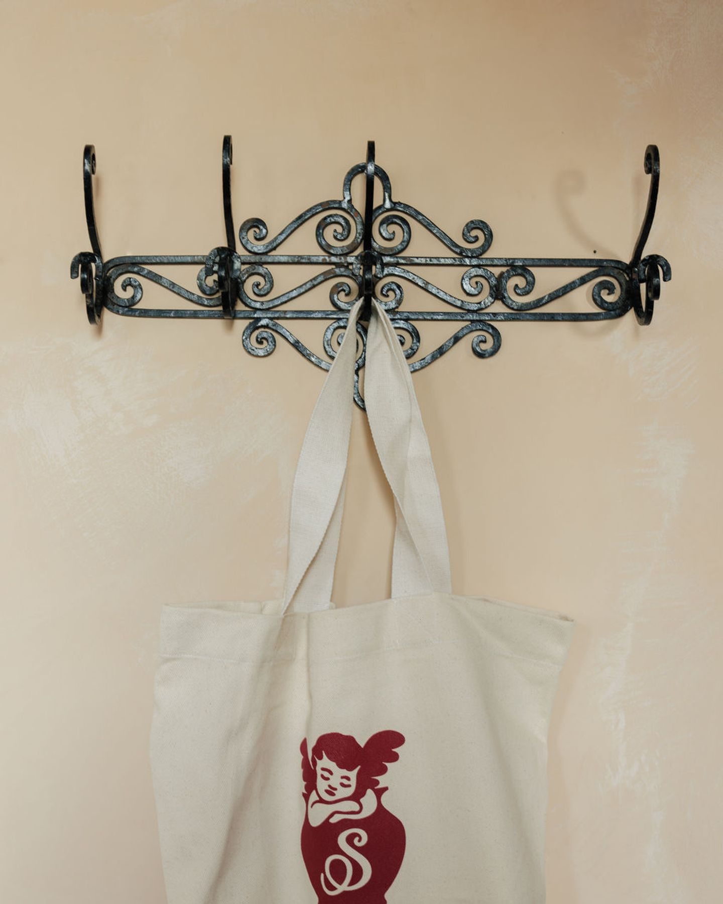 Iron Scroll Coatrack