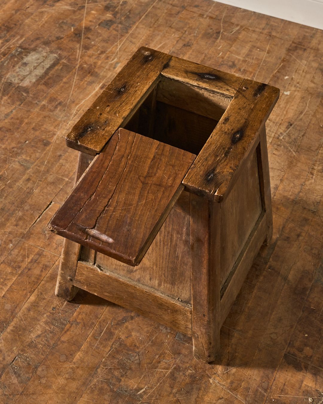 Rare Salt Box Stool