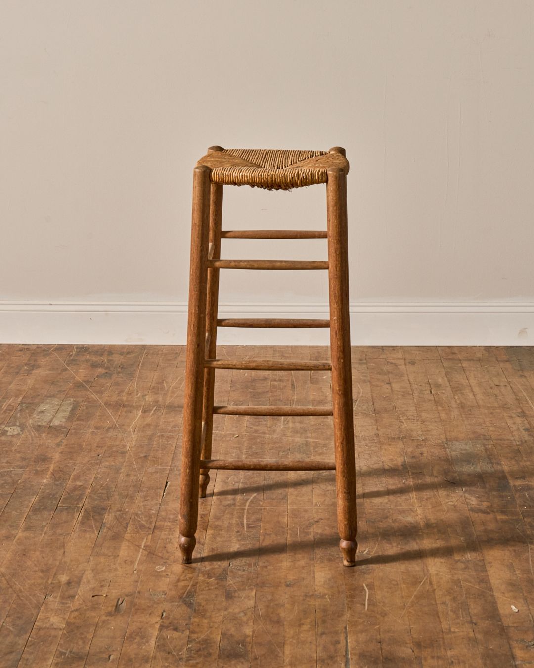 Tall Fench Rush Stool