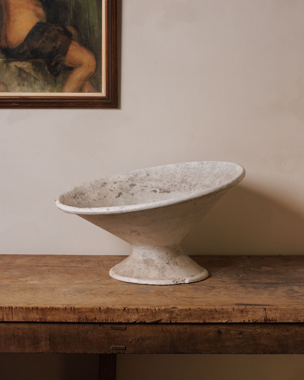 Willy Guhl Tilt Tall Planter - Whitewash — Sylvie