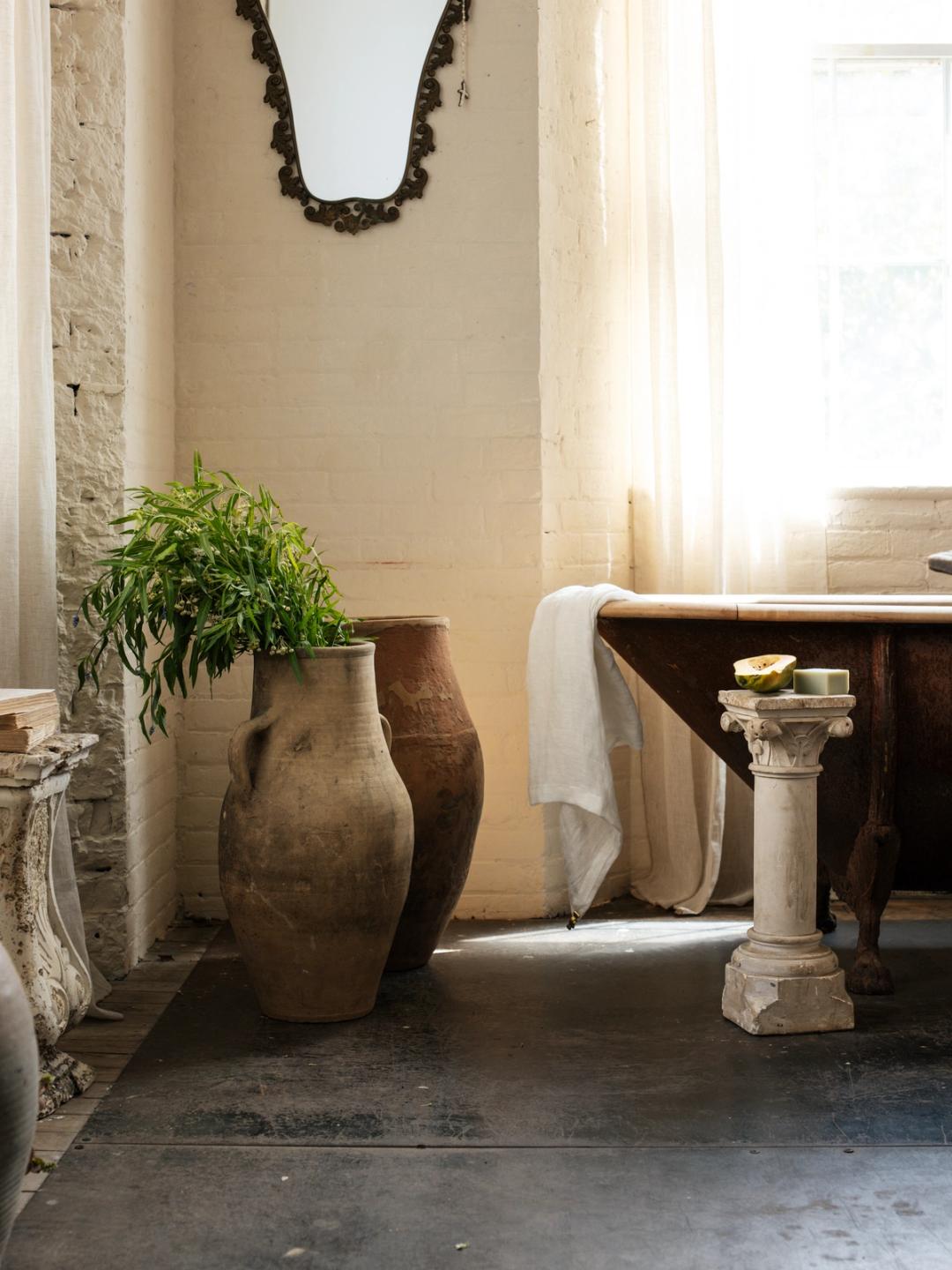 Limestone Column Pedestal