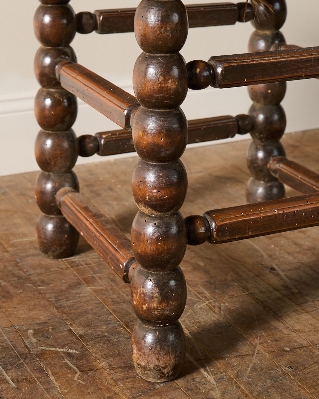 Rare Rush Bobbin Stool