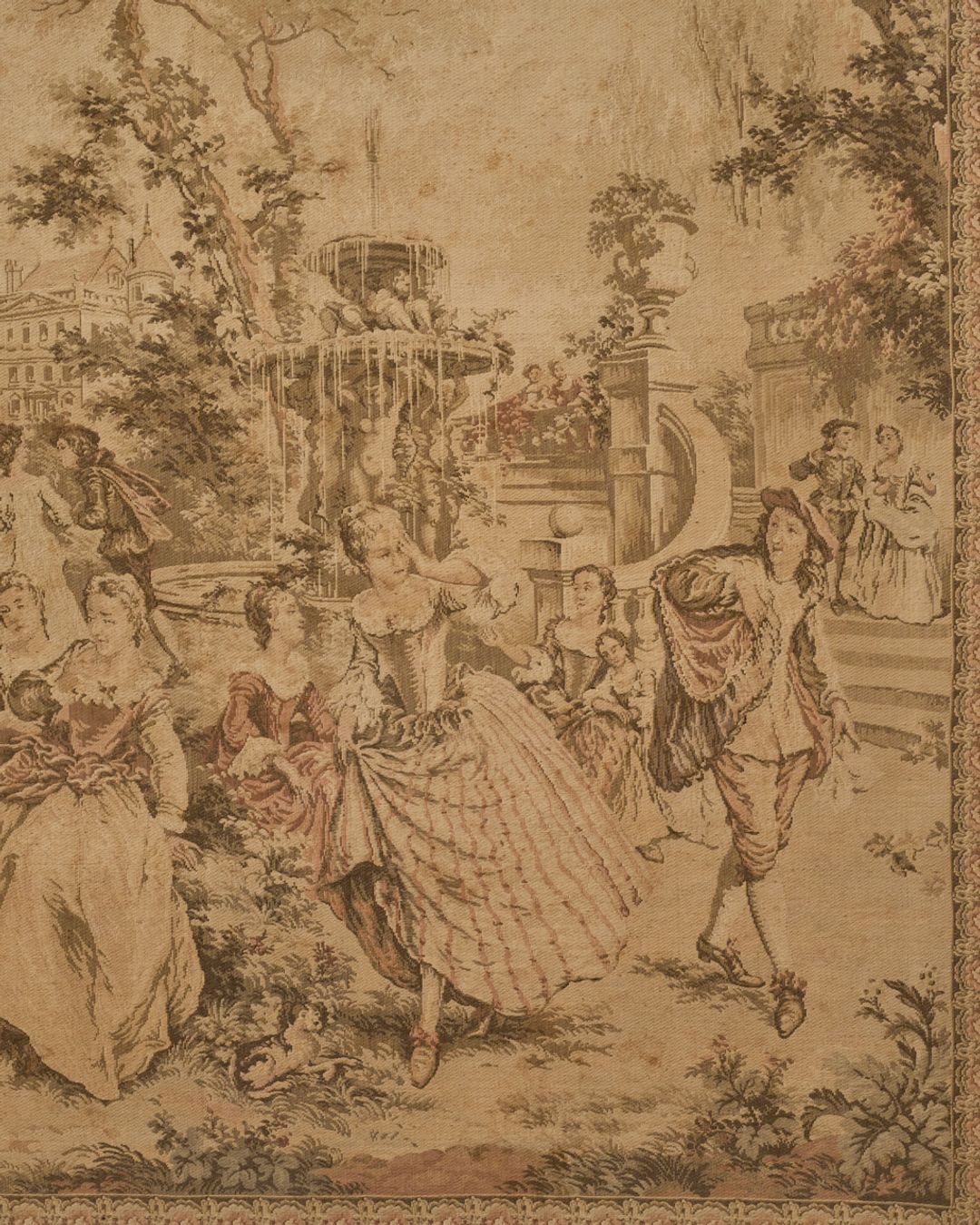 19th c. Framed Tapestry