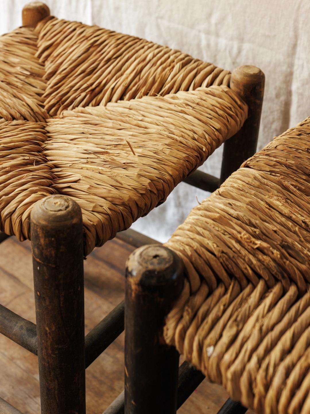Straw Seat Stool