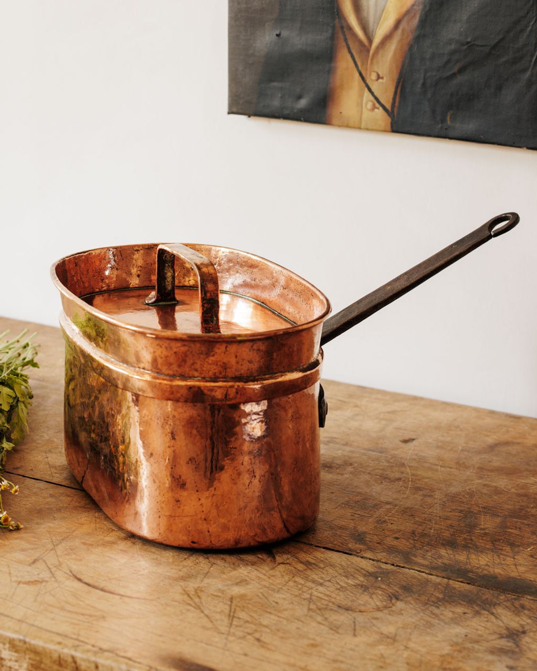 Antique Copper Pot - Large