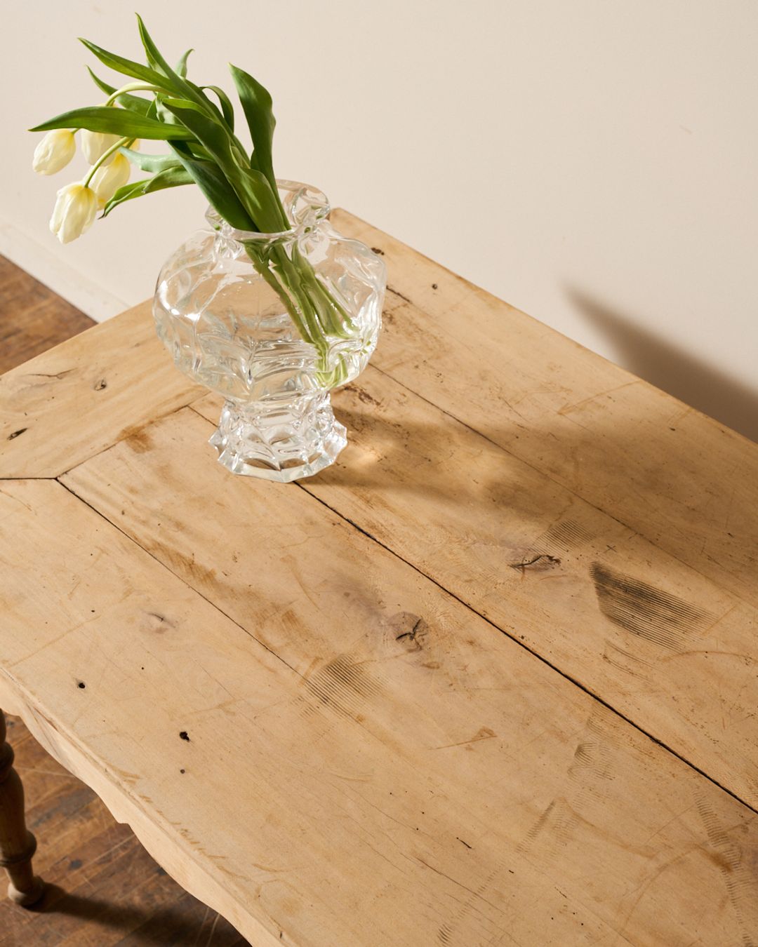 19th c. Scalloped Farm Table