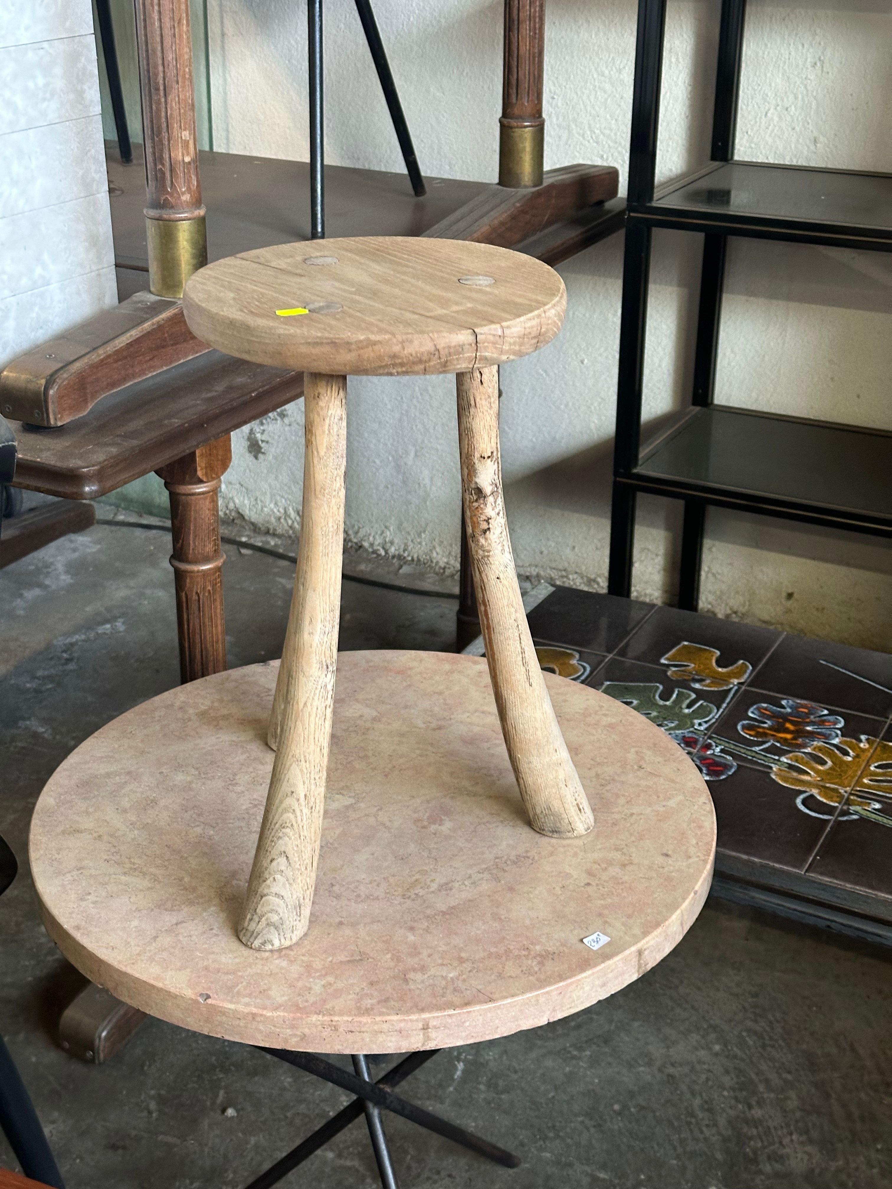 Le Curved Leg Tripod Stool — Sylvie