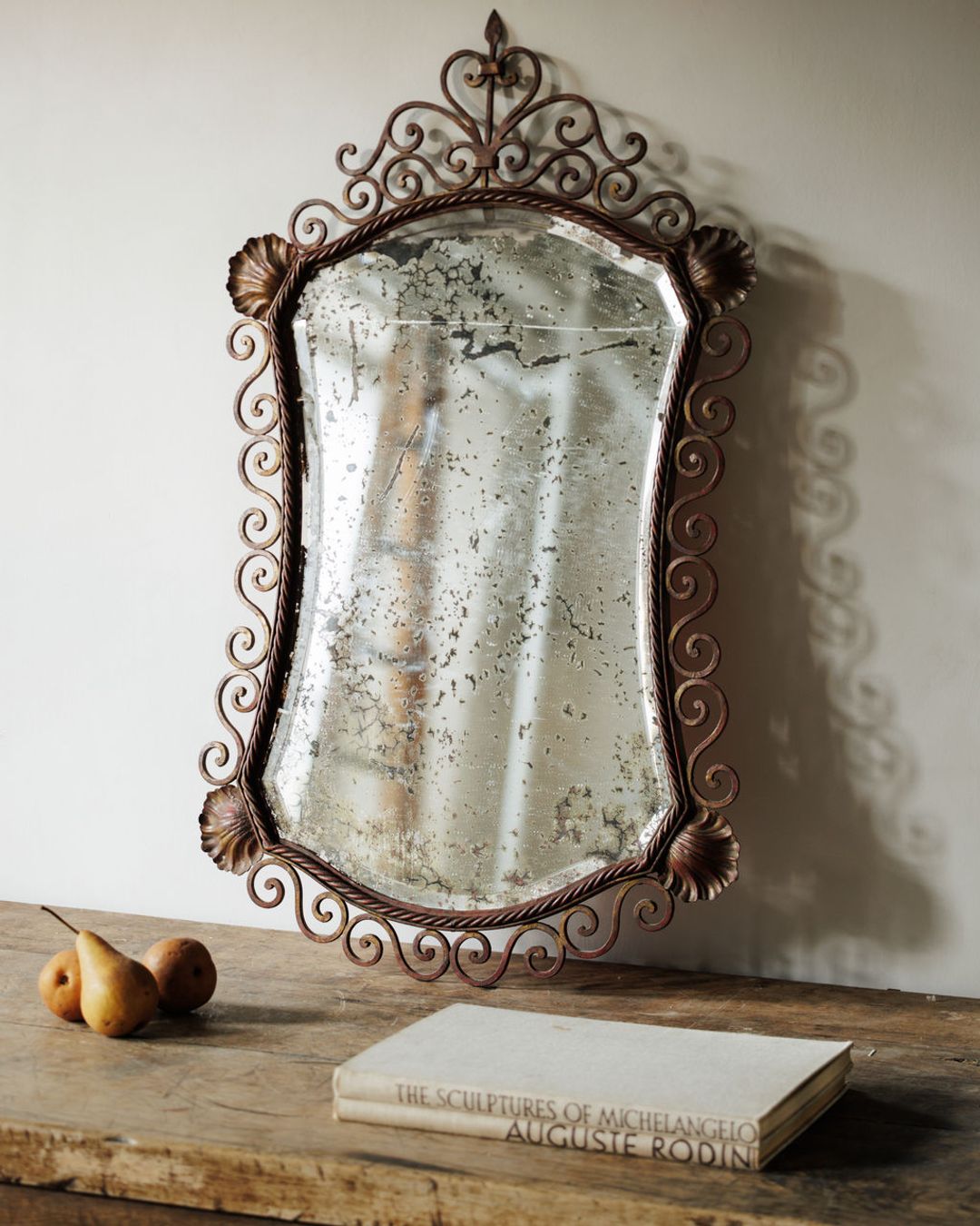 19th c. Shell Mirror