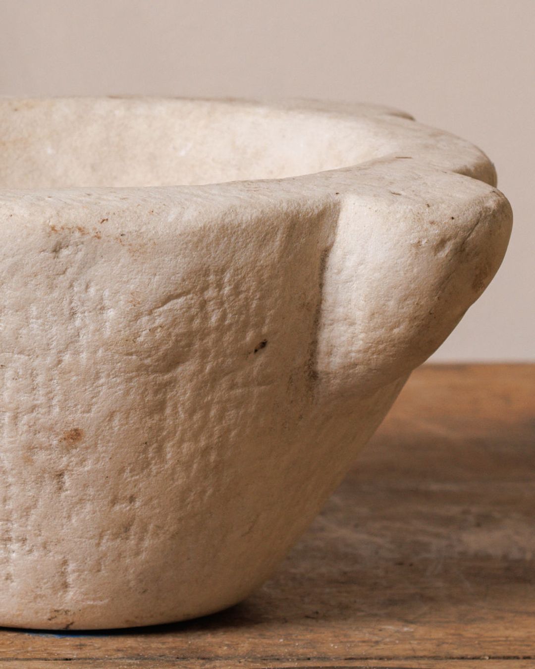 Large French Marble Mortar