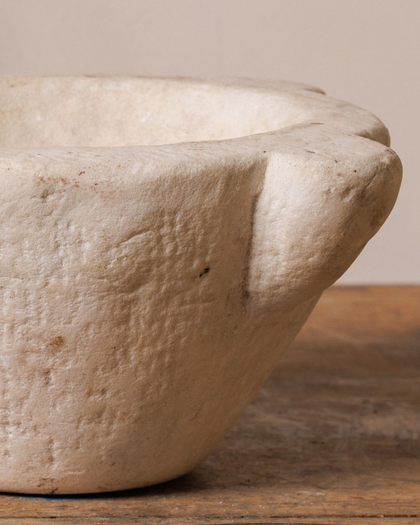 Large French Marble Mortar