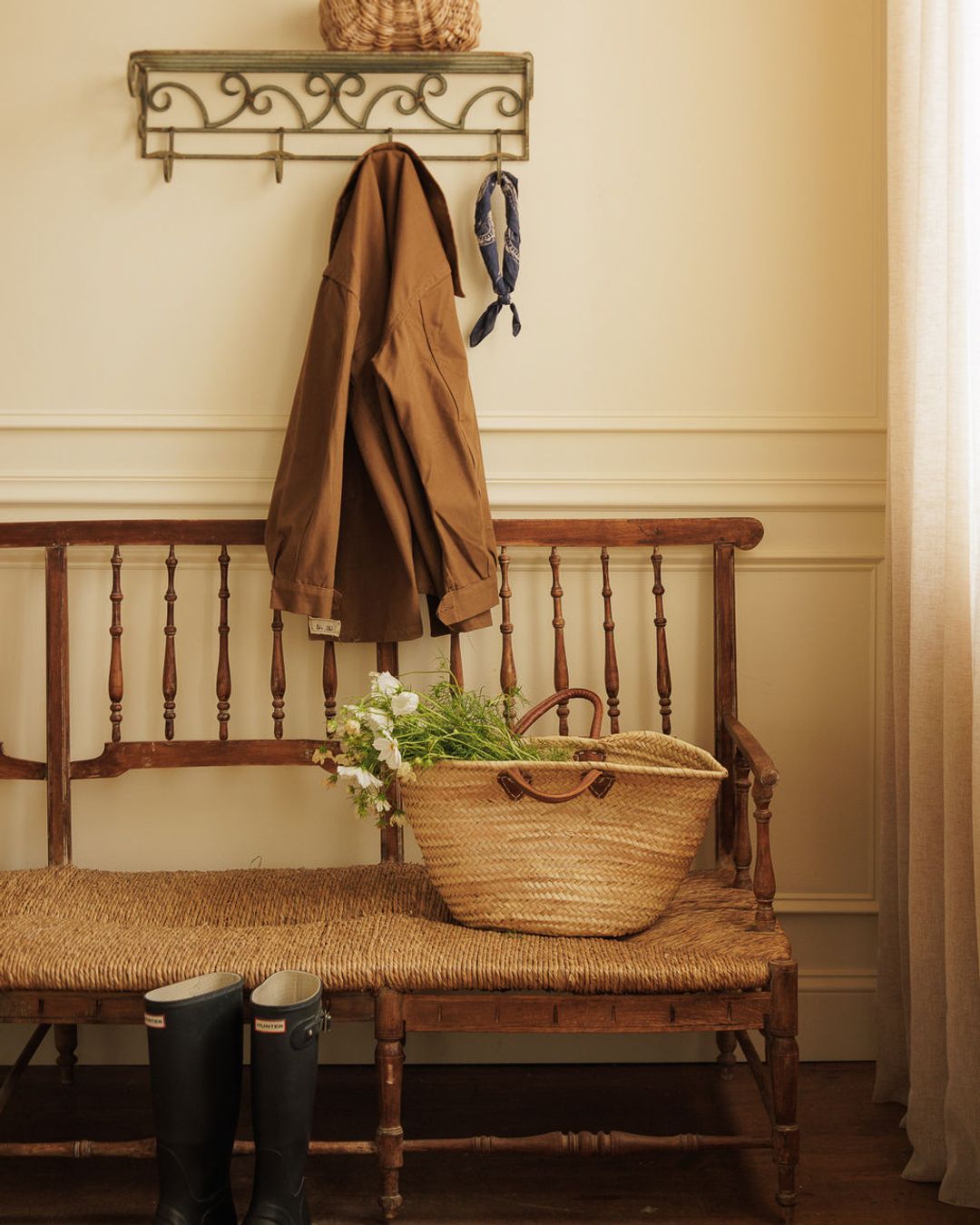 Wrought Iron Coat Rack