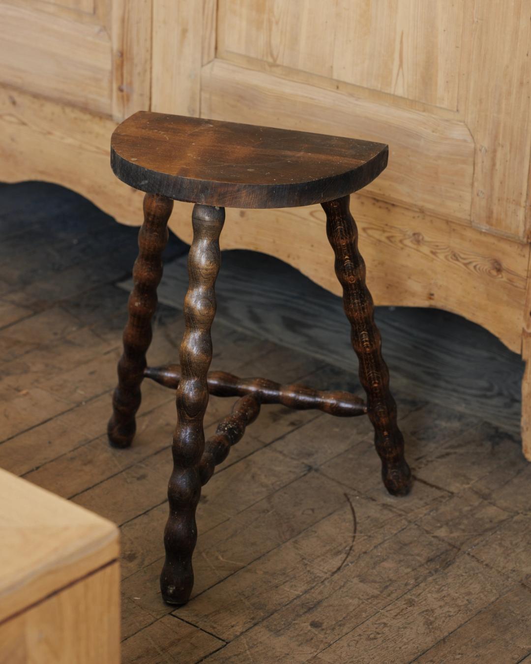 Bobbin Demi Lune Stool