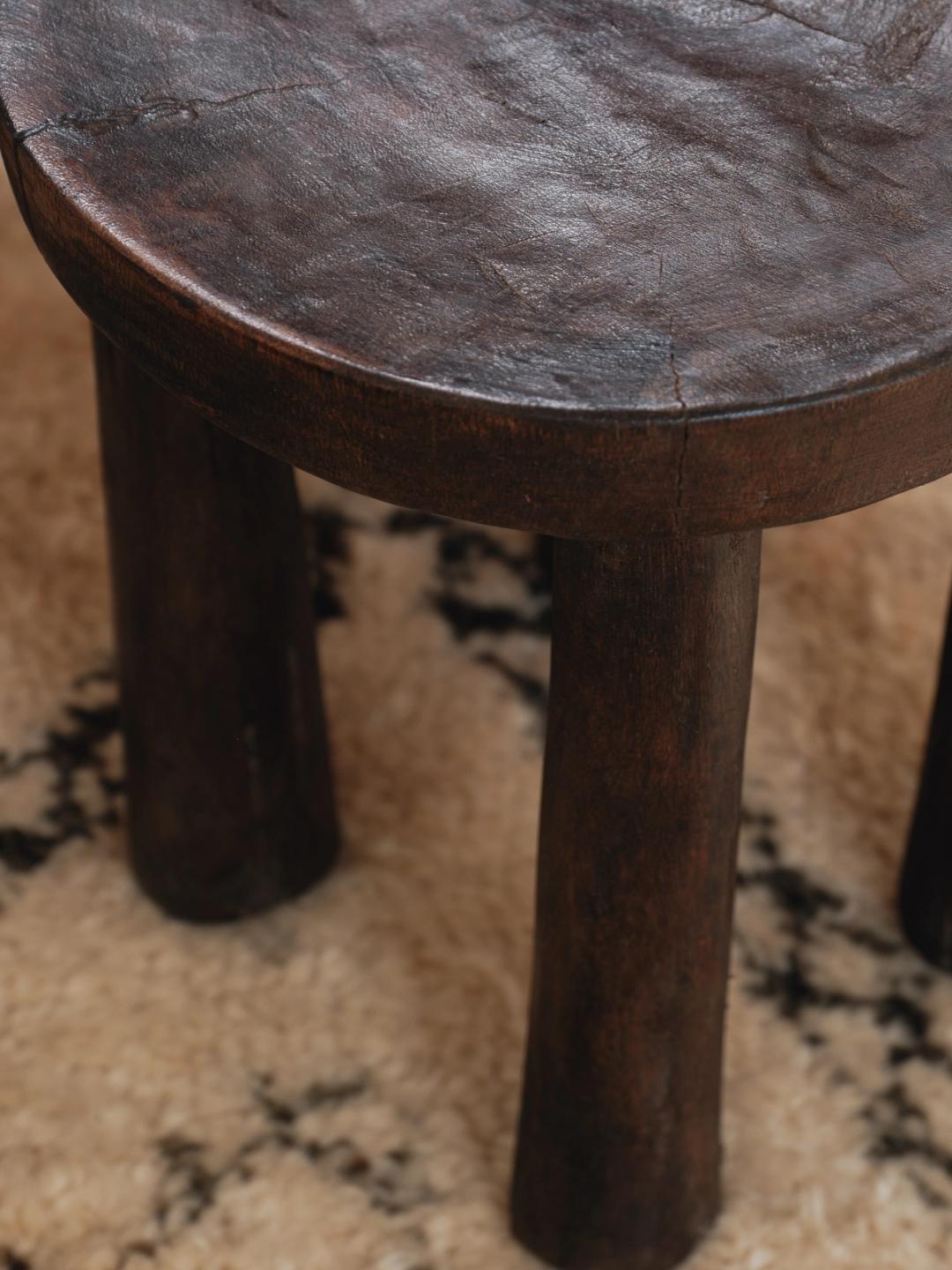 African Stool - Dark