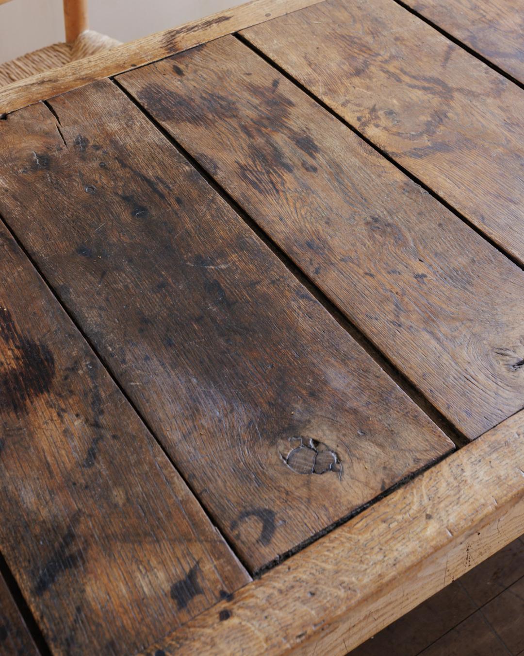 19th c. Sliding Top Farm table