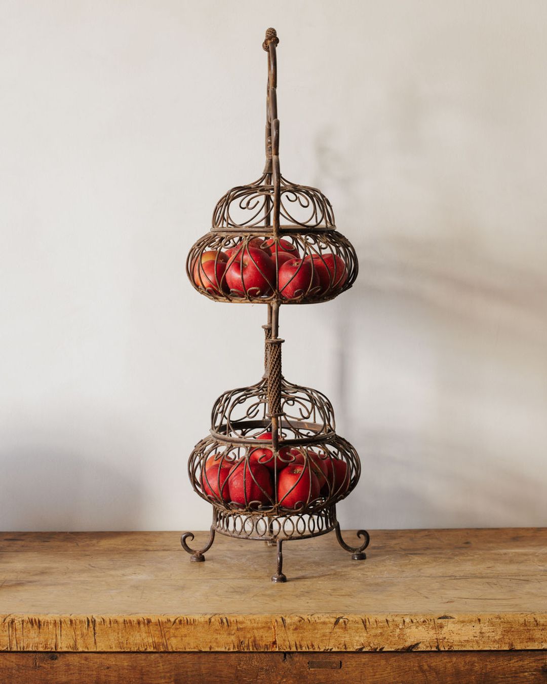 19th c. Wrought Iron Fruit Stand
