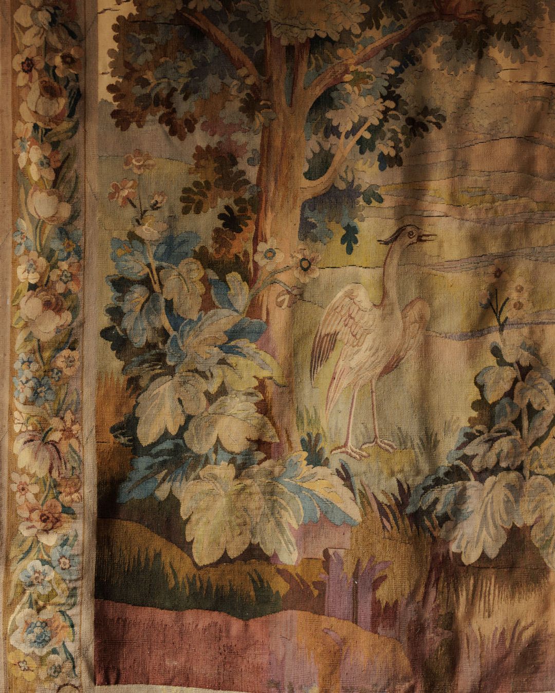 18th c. Tapestry - Herons