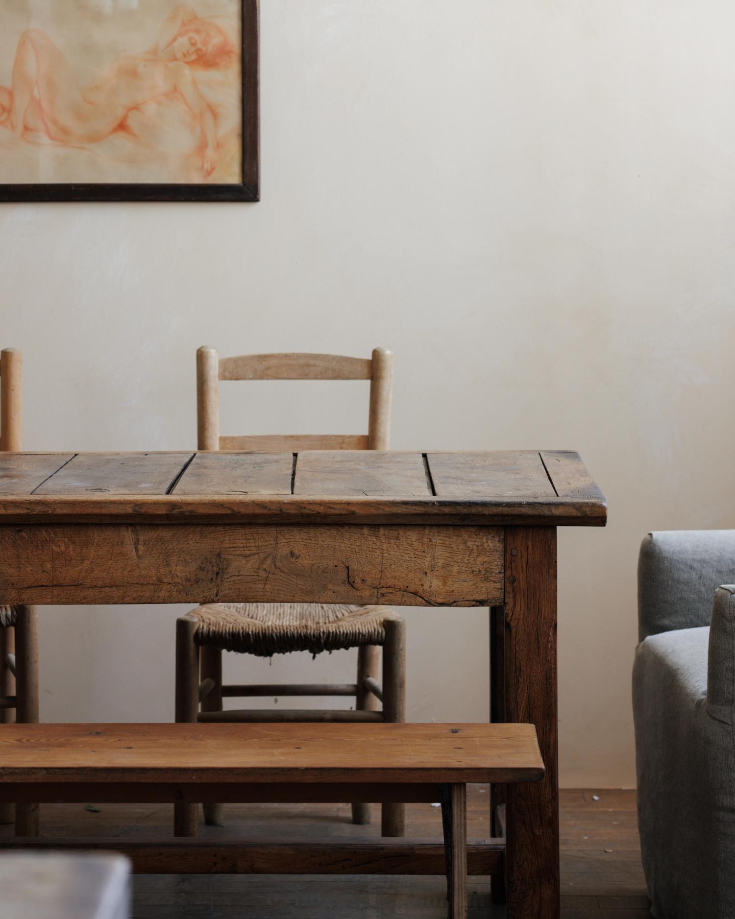 19th c. Sliding Top Farm table