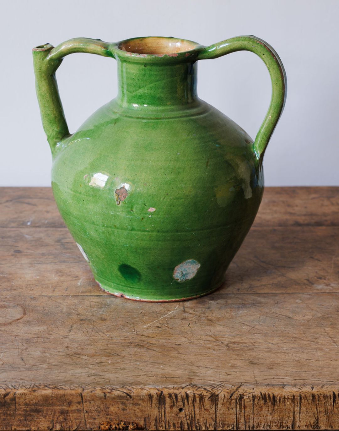 Toulouse 19th c. Green Water Jug