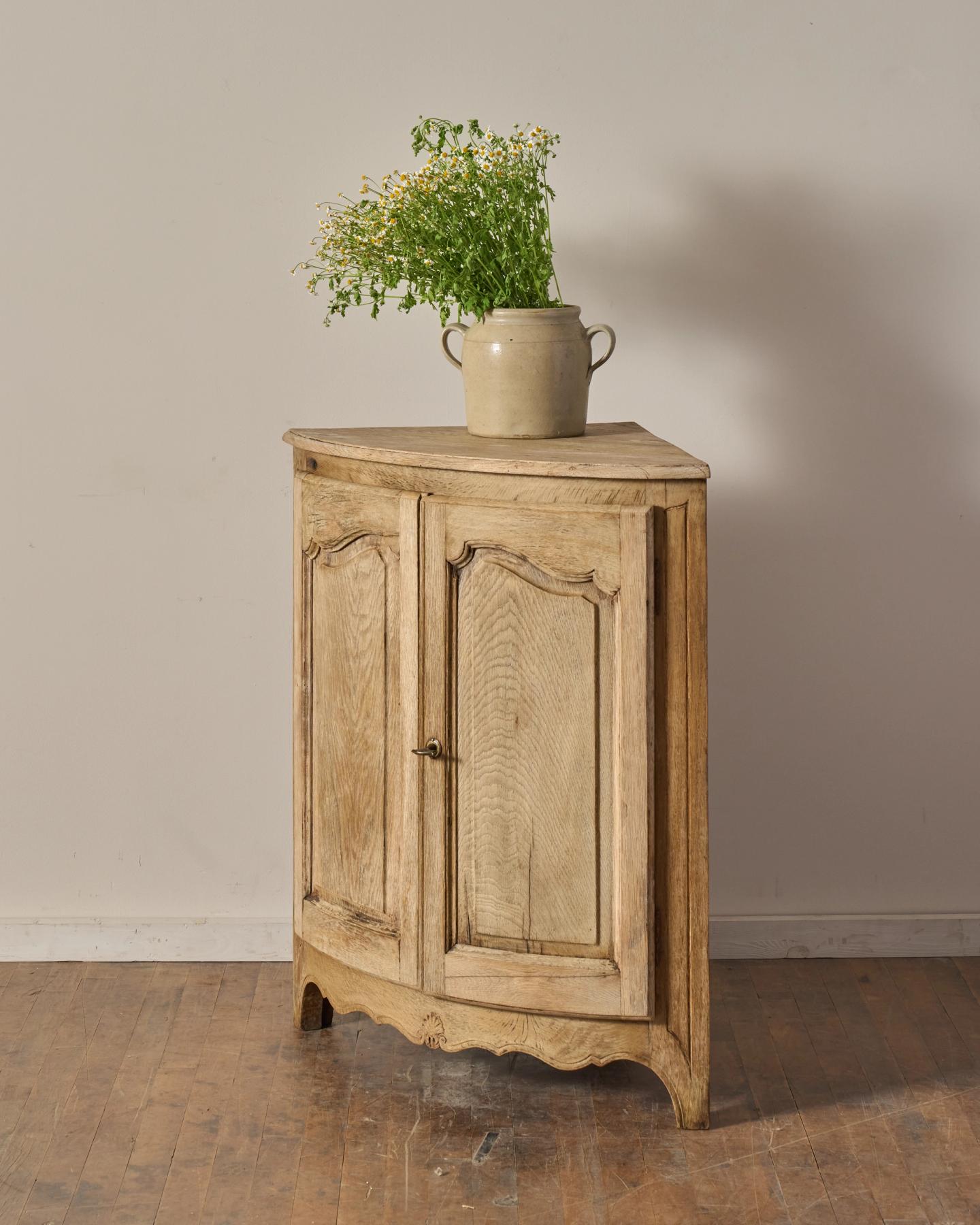 19th c. French Corner Cabinet