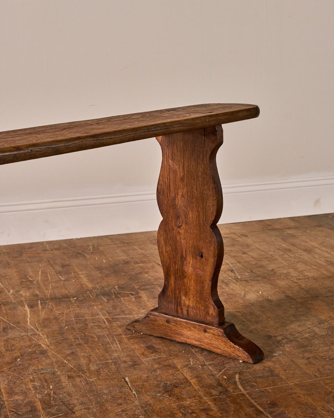 19th c. French Oak Bench