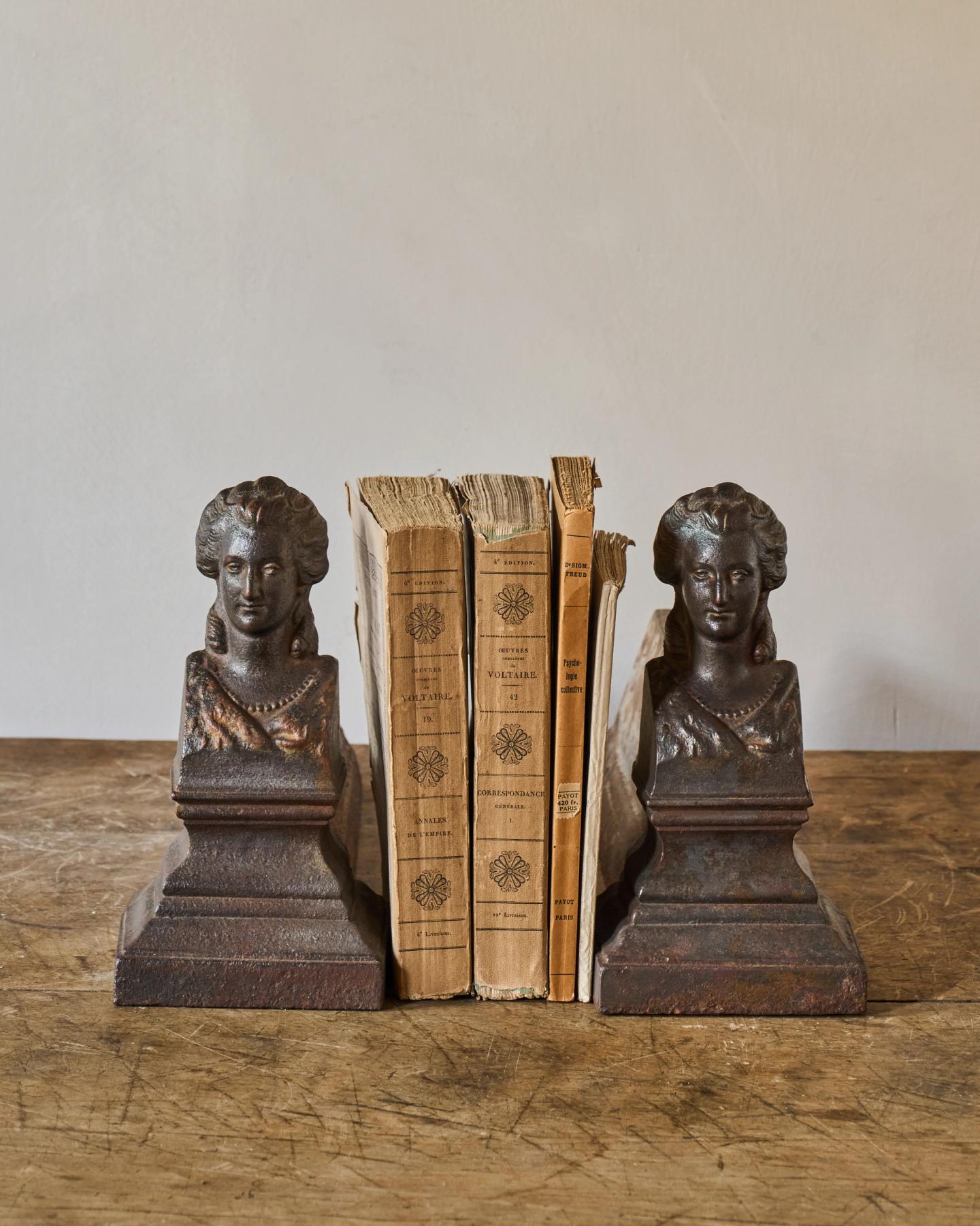 Lady Cast Iron Bookends