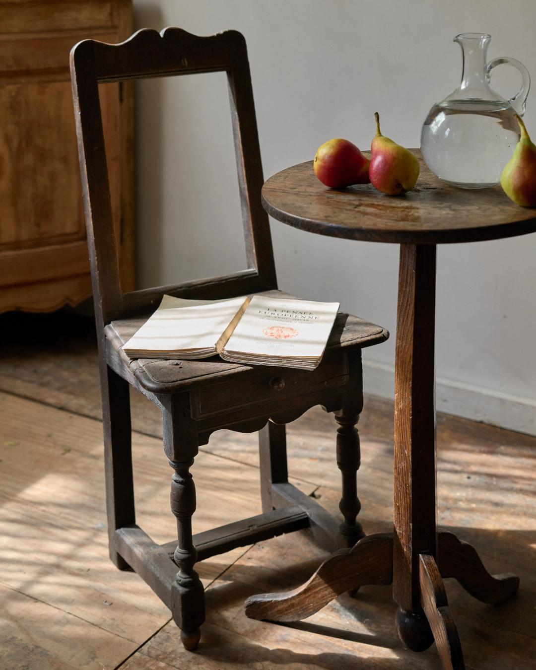 Rare Lorraine Chair with Drawer