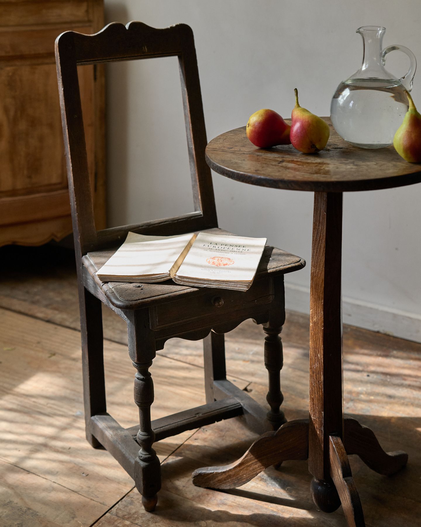Rare Lorraine Chair with Drawer