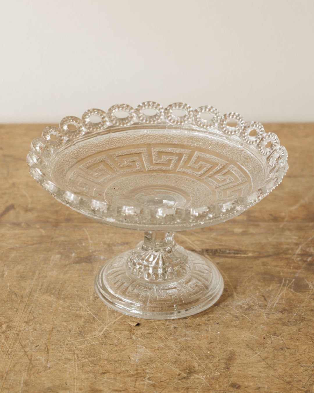 Glass Pedestal Dish - III