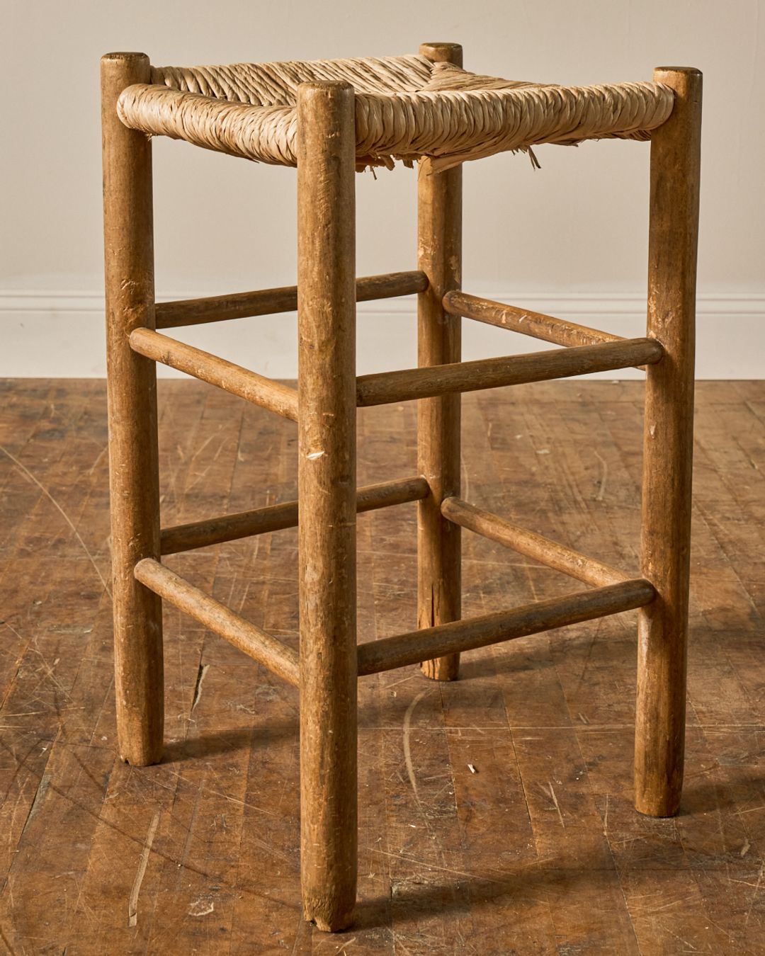 Short French Rush Stool