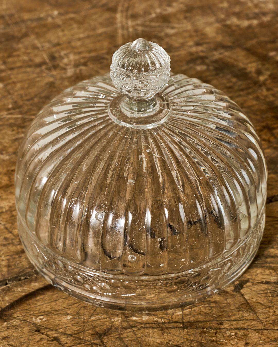 Vintage Glass Pedestal Dish/Cloche