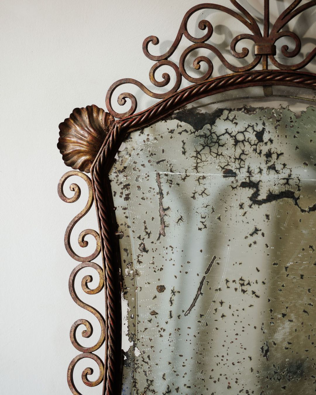 19th c. Shell Mirror