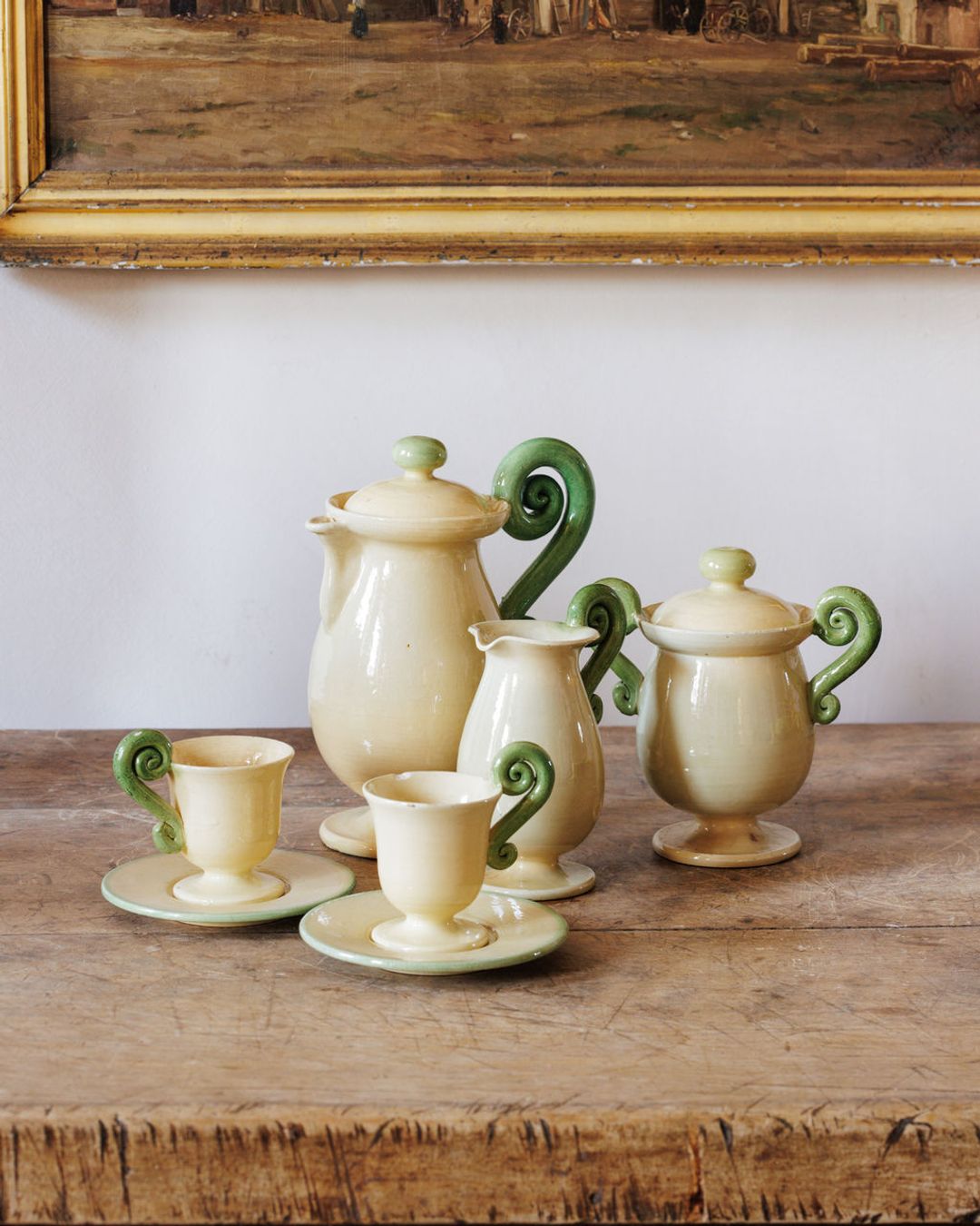 French Swirl Sugar Pot
