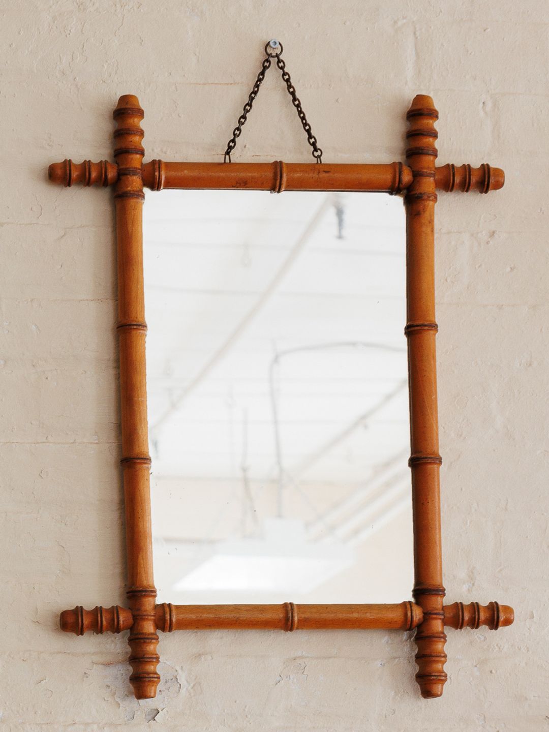 Faux Bamboo Mirror - Vertical