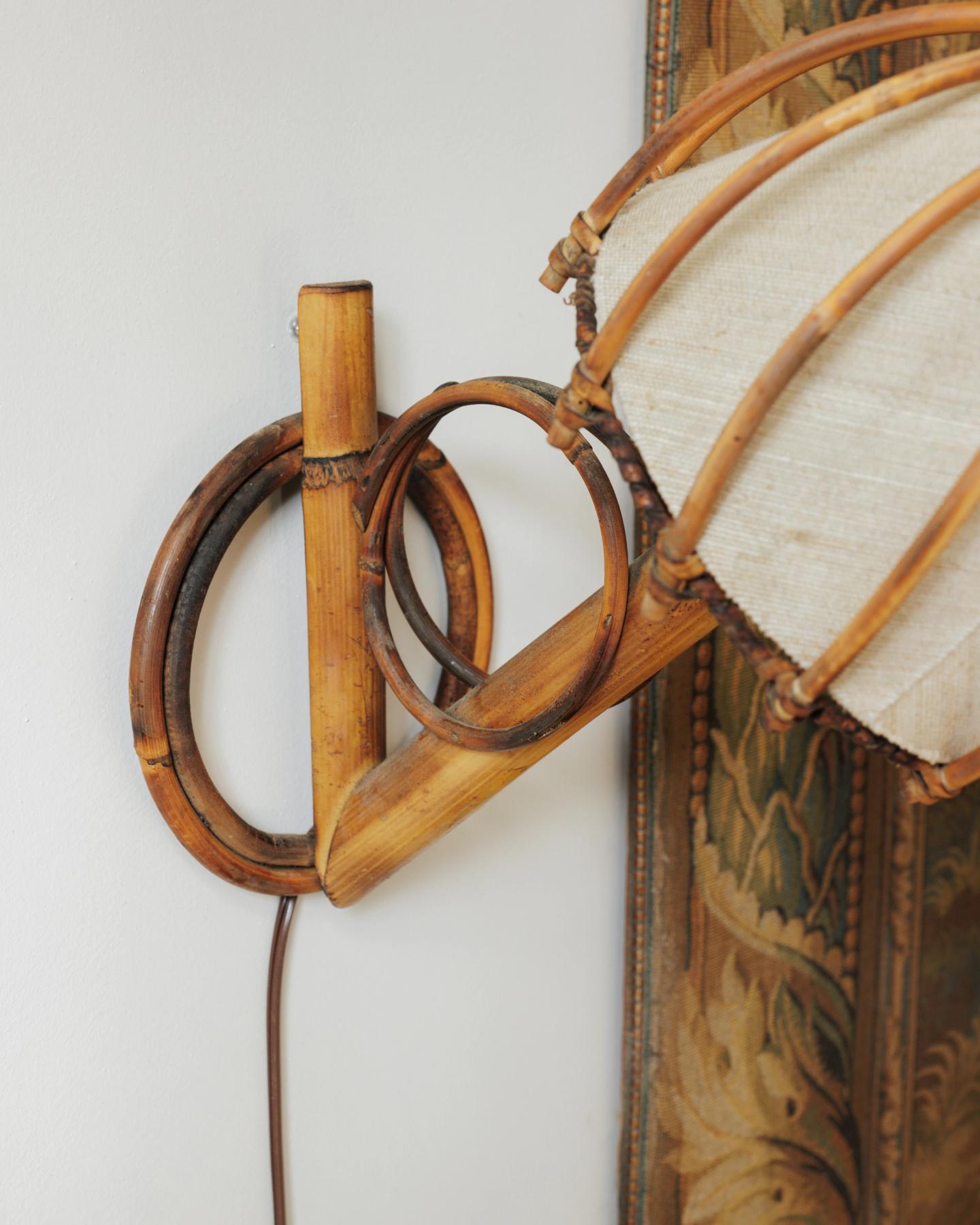 Pair - Bamboo Wall Sconces