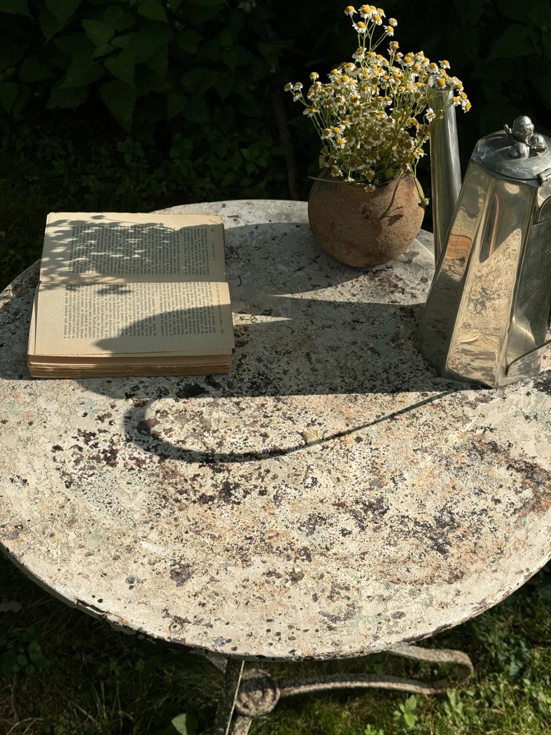 French Patina Garden Table