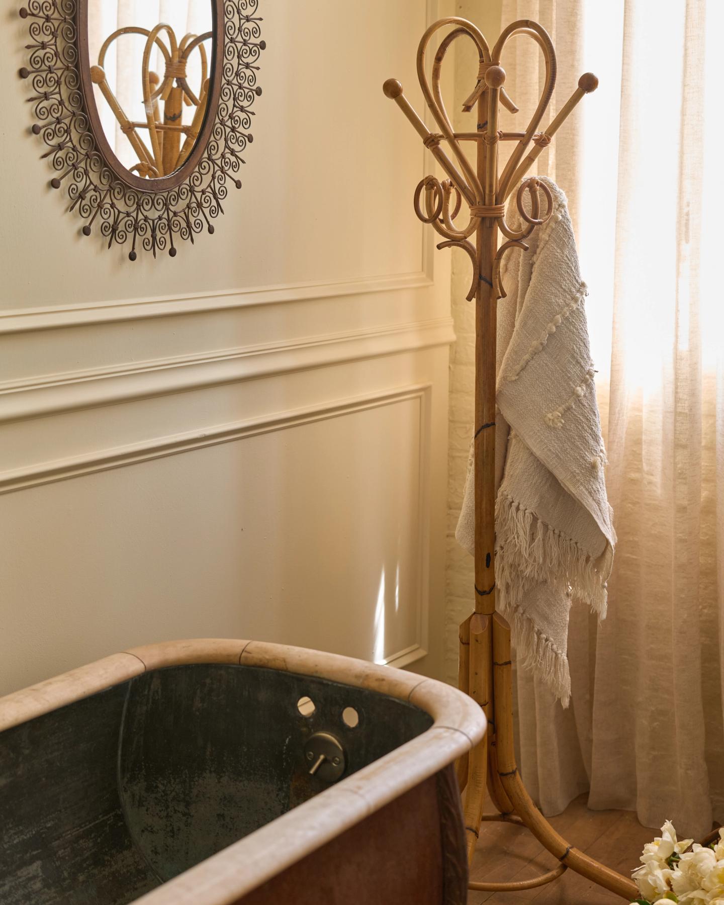 Faux Bamboo Coat Rack