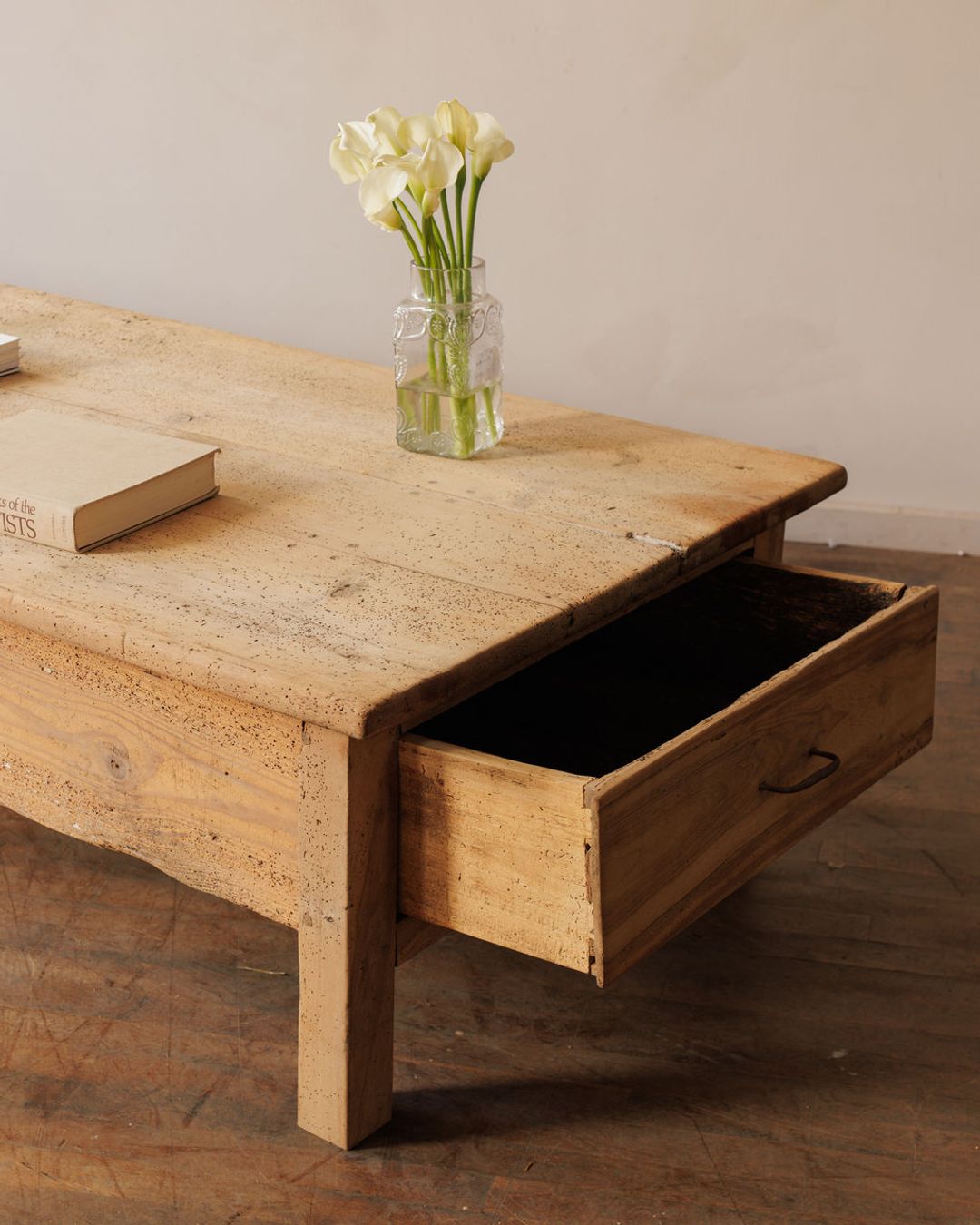 Monumental 19th c. Oak Coffee Table