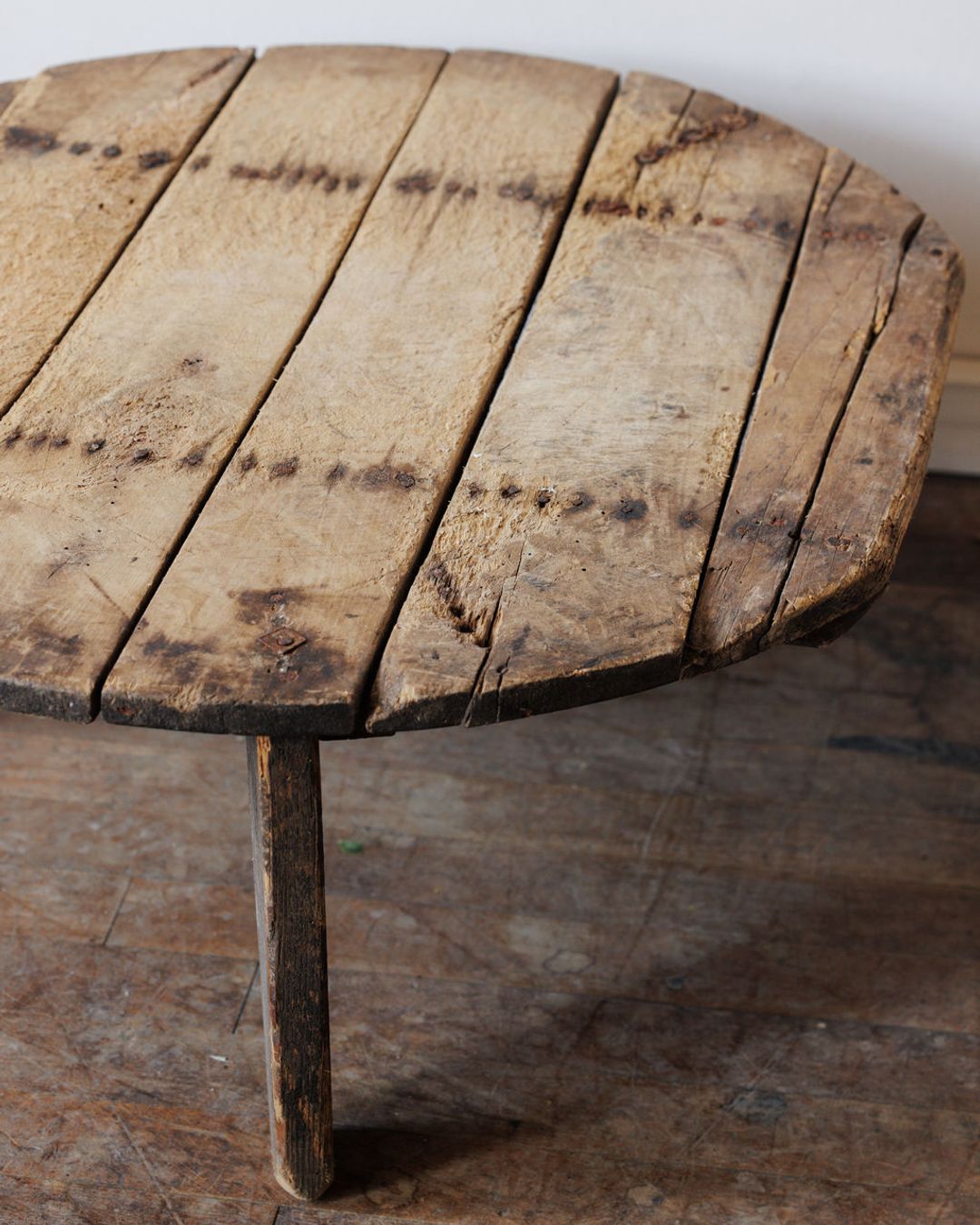 Round Romanian Farm Table - III