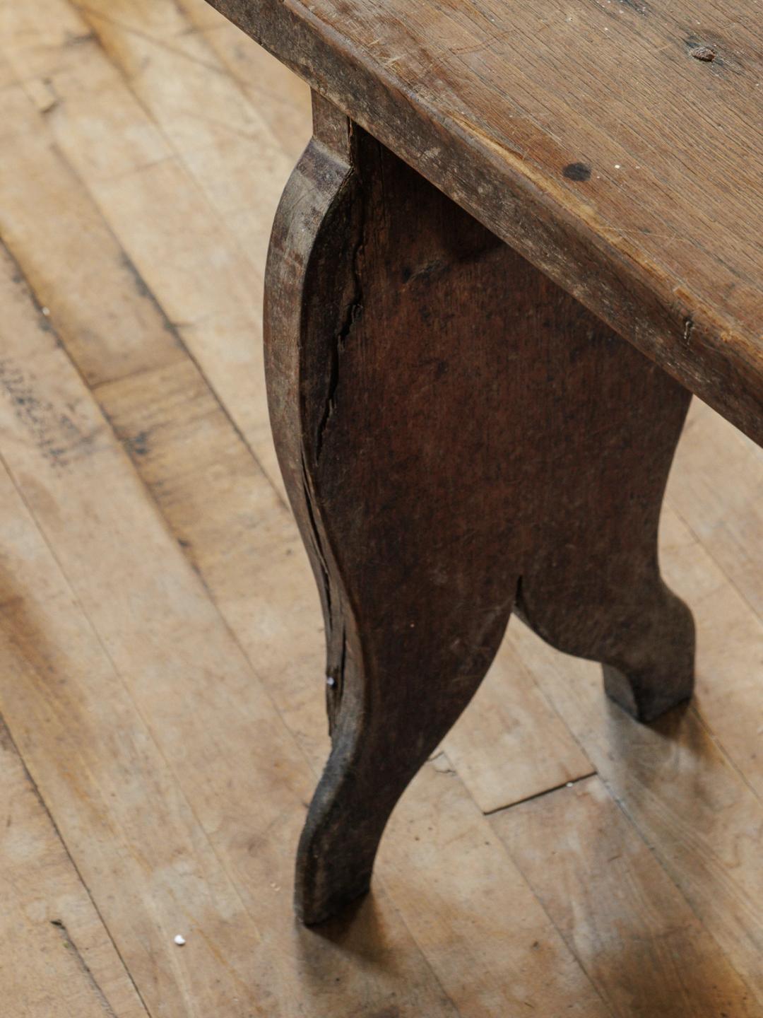 Dark Wood Bench