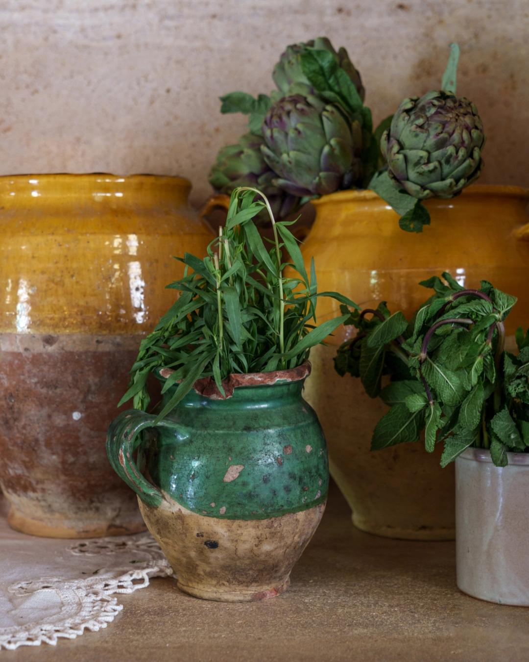 Rare Green Confit Pot