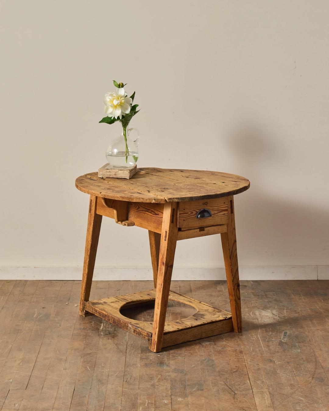 French Folding Side Table