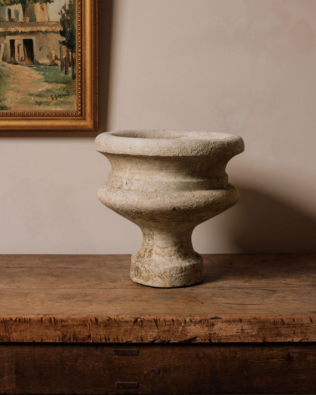 Stone Pedestal Trough