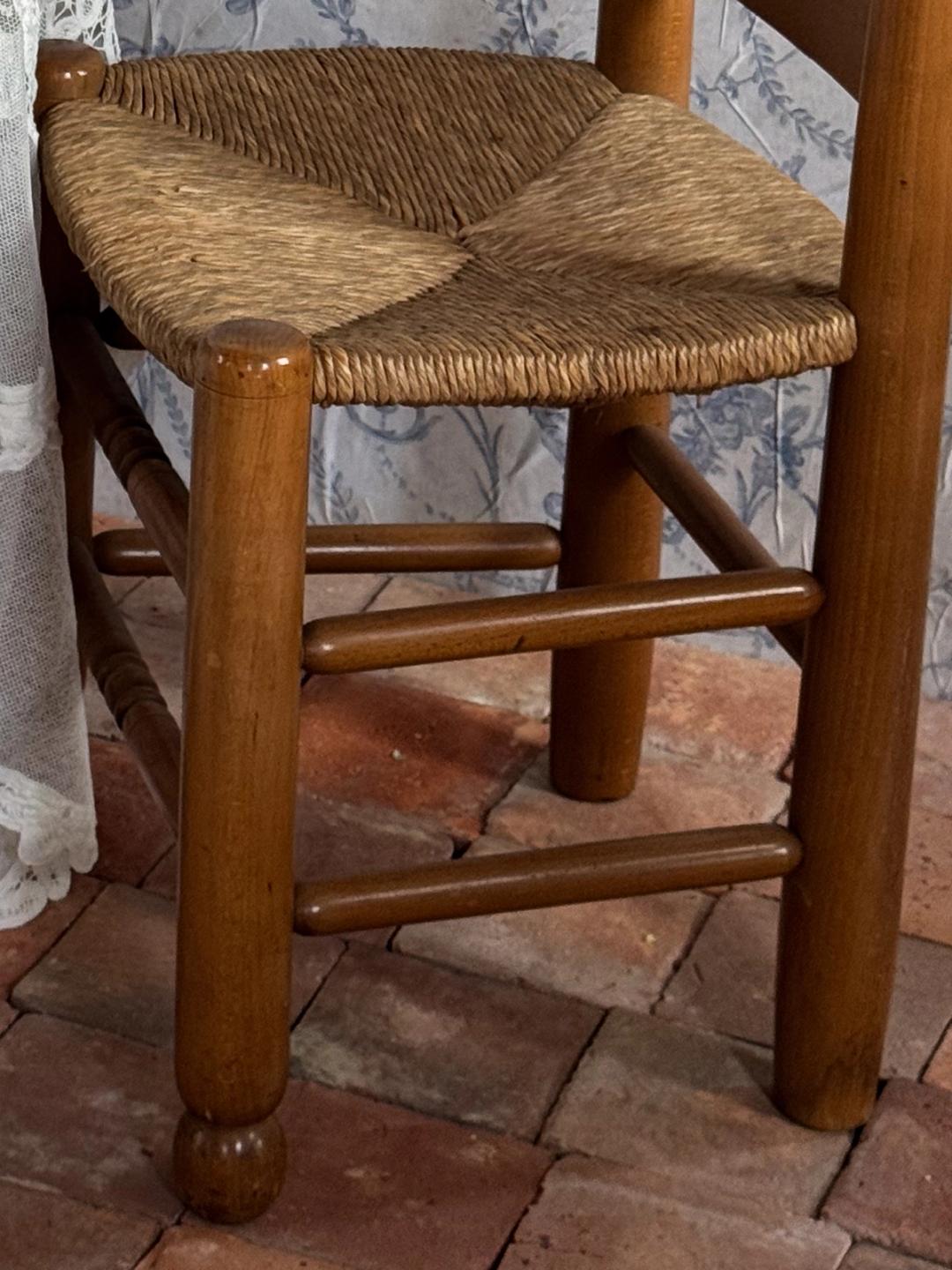 Vintage French Rush Chairs (Set of 2)