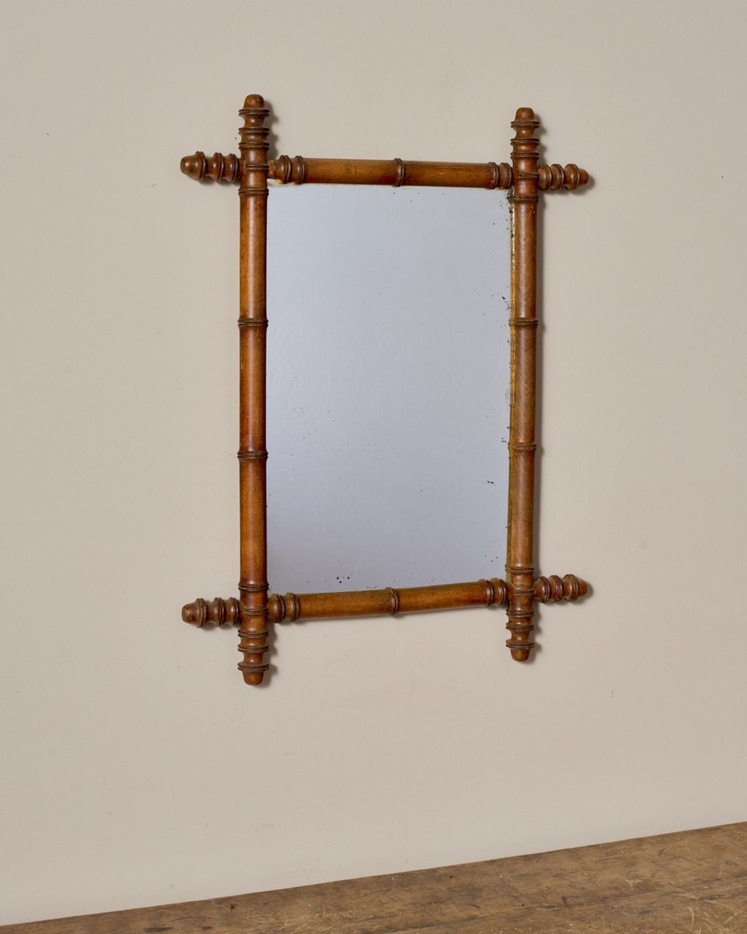 Faux Bamboo Mirror - Large
